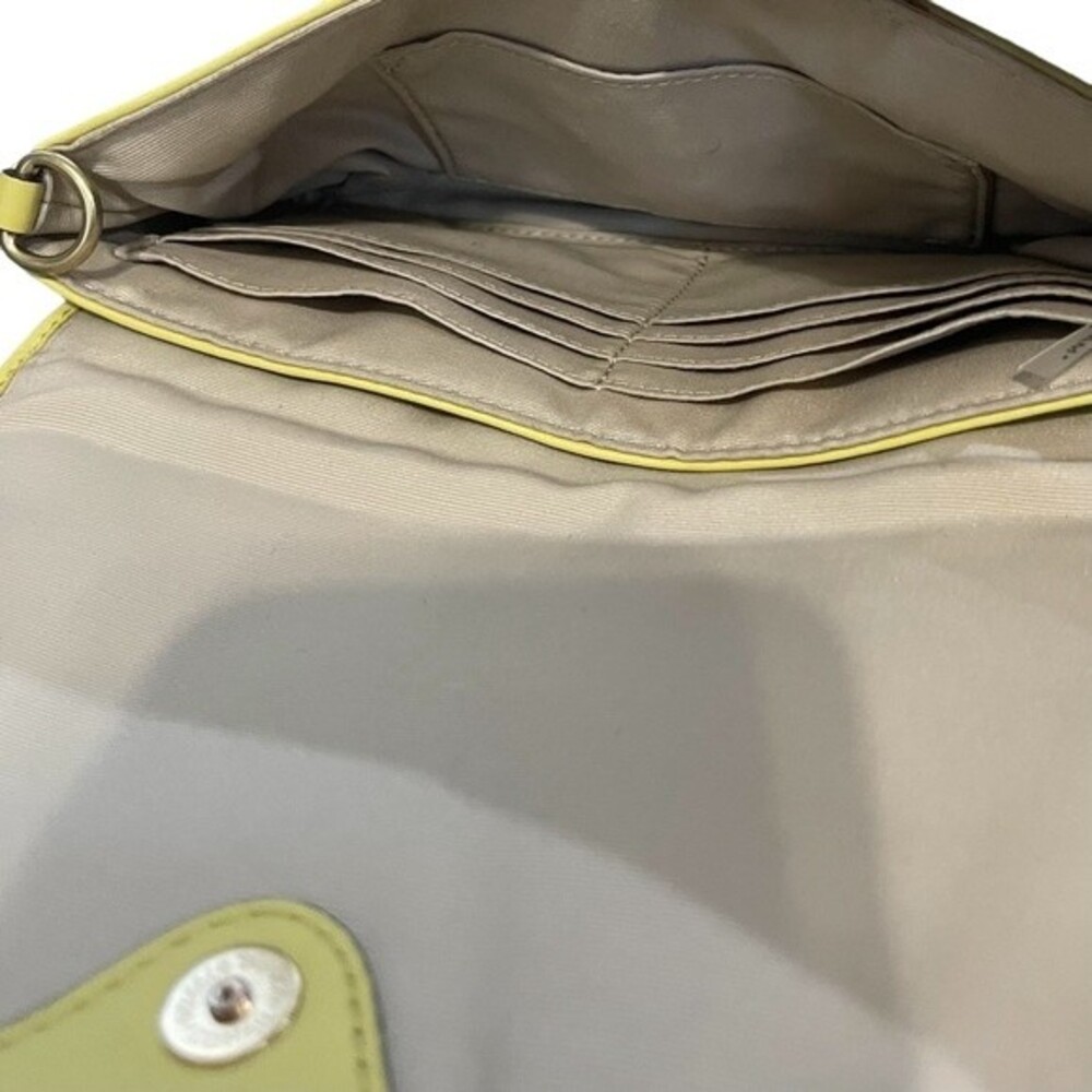 Coach Hampton Satchel Set w/ Wristlet Wallet. Signature w/ Yellow Leather Trim. - Picture 13 of 13